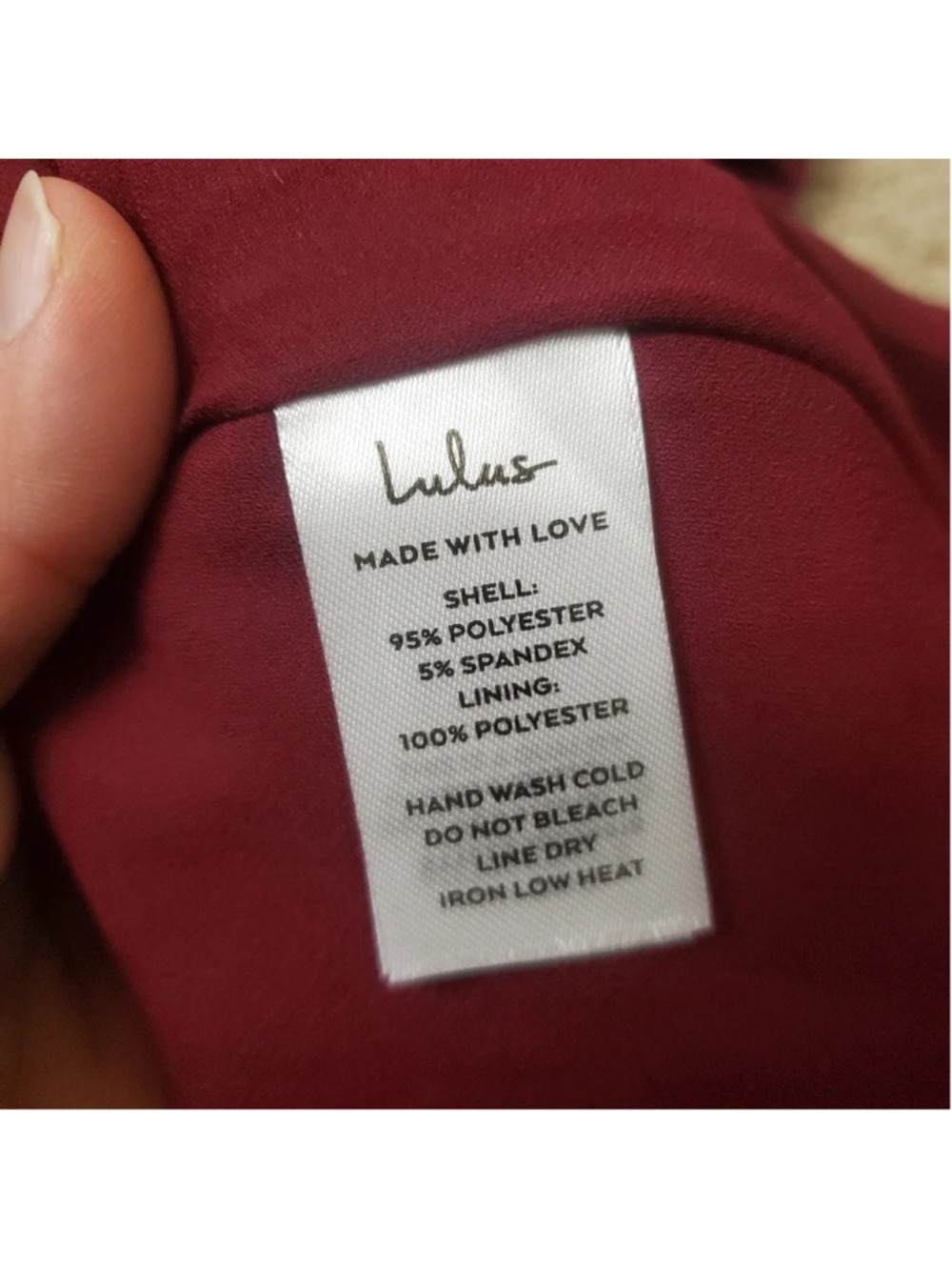 NEW Lulus Burgundy Holly Evening Gown Women's Size XS - Picture 9 of 11